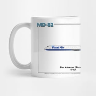 McDonnell Douglas MD-82 - Ten Airways (Tend Air) (Art Print) Mug